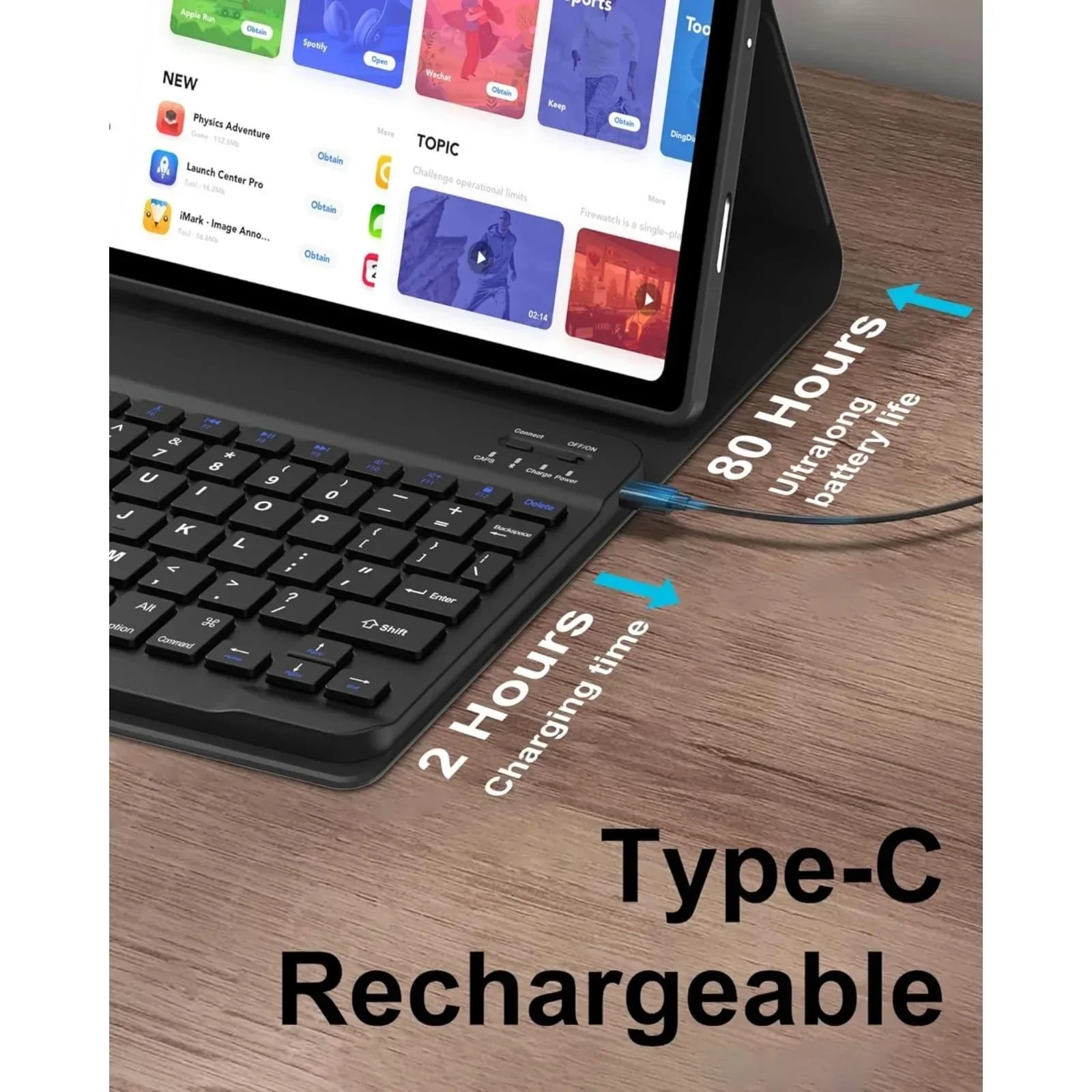 Capa com Teclado para Samsung  - Tablet Keyboard Case avaliação e preço