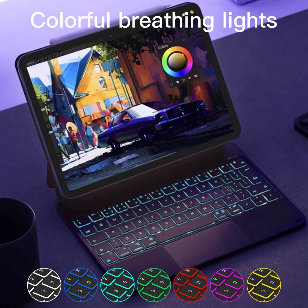 Teclado Mágico com Painel Touc - Tablet Keyboard Case avaliação e preço