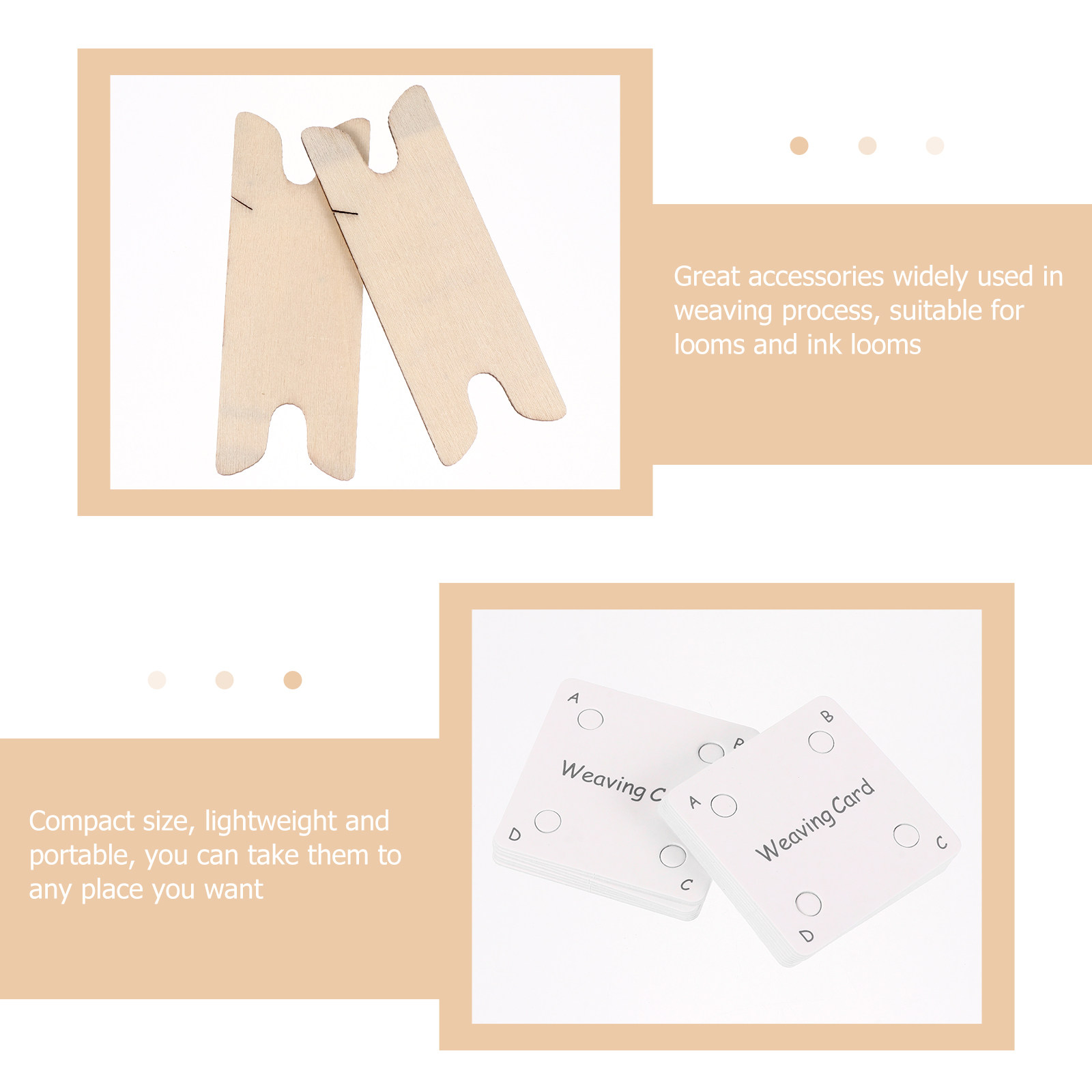 Conjunto de cartões para tecel - Tablet Weaving Accessories avaliação e preço