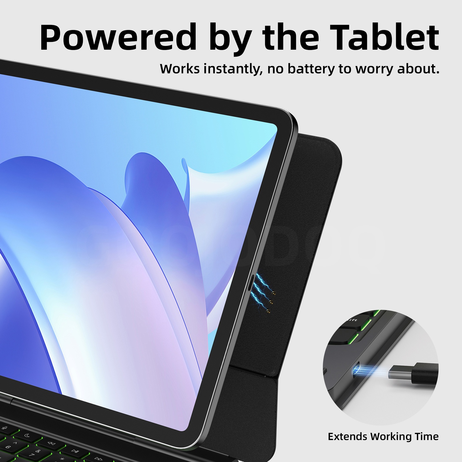 Goojodoq capa de teclado mágic - Tablet Accessories Choice Store avaliação e preço
